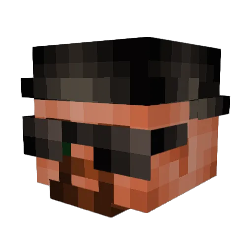 DMorgan24 Minecraft avatar head, 3D render