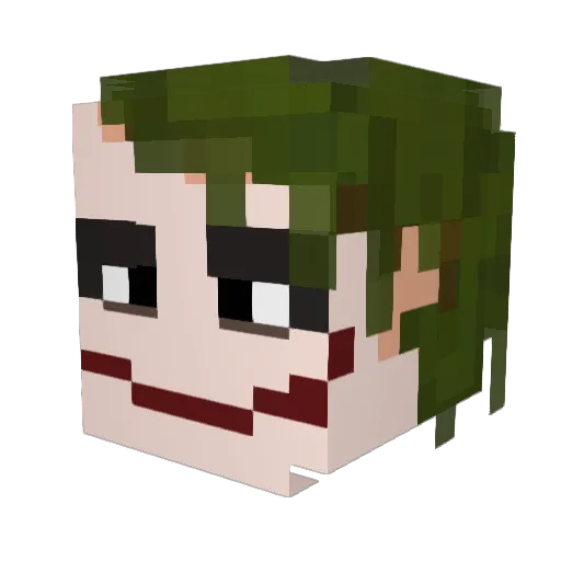 DMudafaka Minecraft avatar head, 3D render