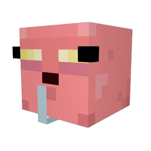 DNASalty Minecraft avatar head, 3D render