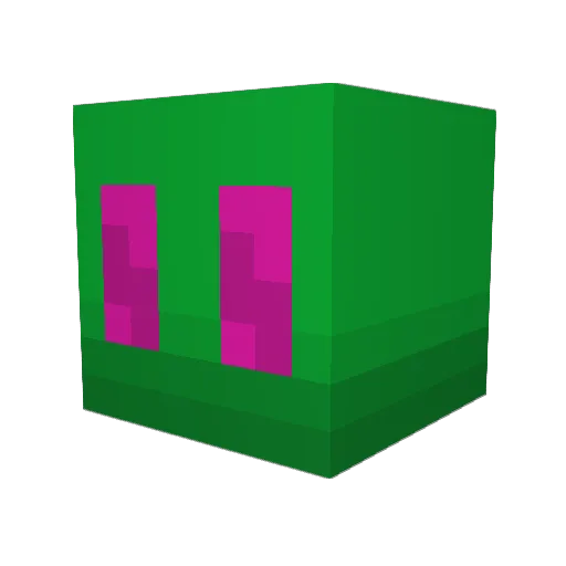 DNActive_101 Minecraft avatar head, 3D render