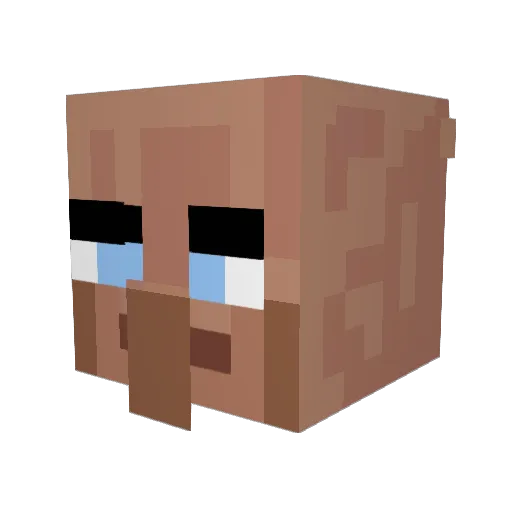 DNRthal Minecraft avatar head, 3D render