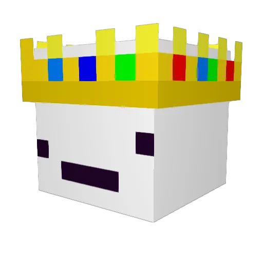 DN_JJ Minecraft avatar head, 3D render