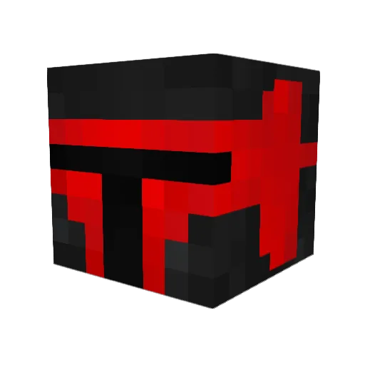 DNiT14 Minecraft avatar head, 3D render