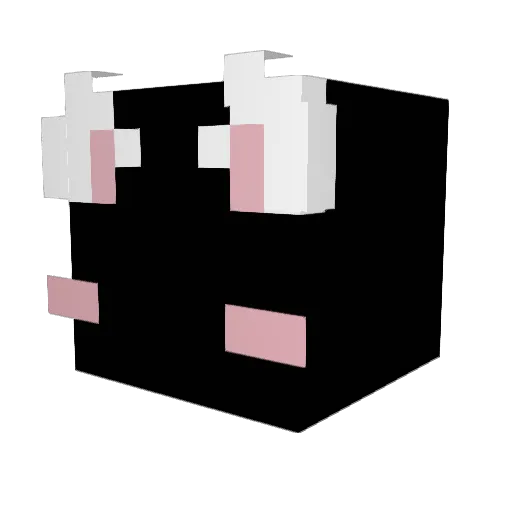 DOBRONXXX_ Minecraft avatar head, 3D render