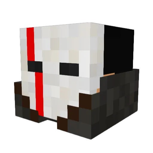 DOCfrober Minecraft avatar head, 3D render