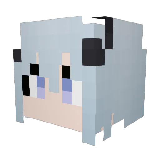 DODO110 Minecraft avatar head, 3D render