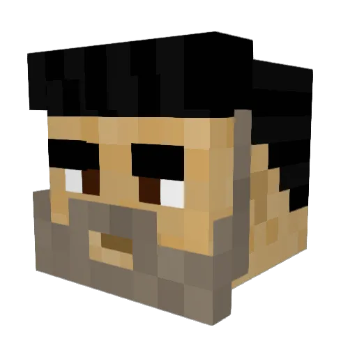 DODO_the_SOPRANS Minecraft avatar head, 3D render
