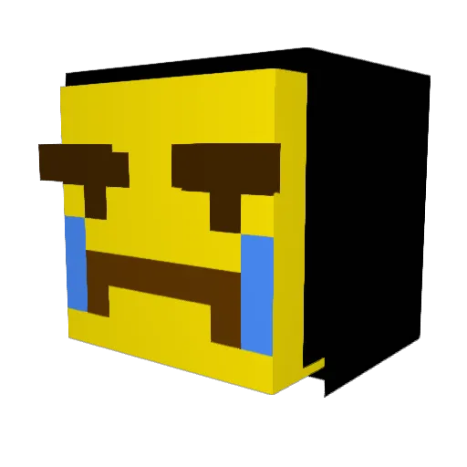 DOETLIO Minecraft avatar head, 3D render