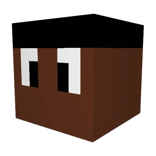 DOGGHOUSE Minecraft avatar head, 3D render