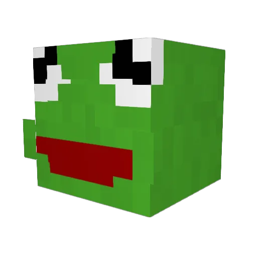 DOGOPANDA_ Minecraft avatar head, 3D render