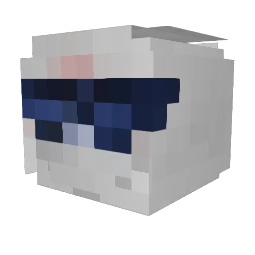 DOHC_TT Minecraft avatar head, 3D render