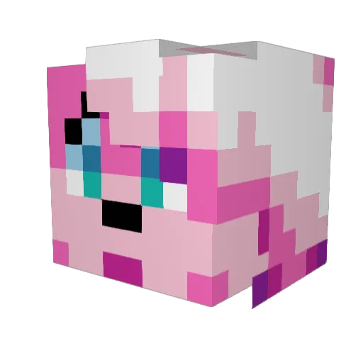 DOILUS__STAGE Minecraft avatar head, 3D render