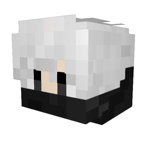 DOING1122 Minecraft avatar head, 3D render
