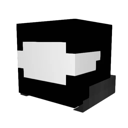 DOKBAM Minecraft avatar head, 3D render