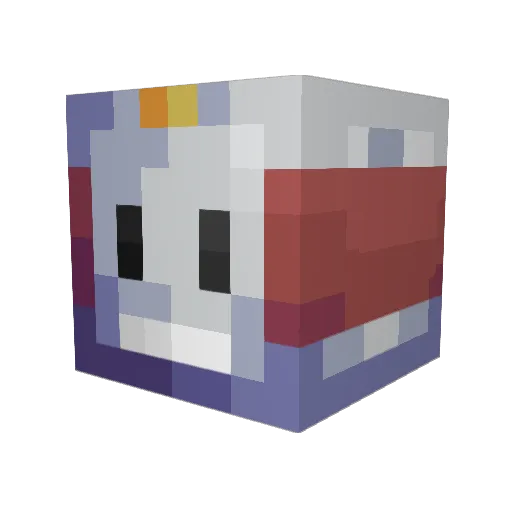 DOKKABABES69 Minecraft avatar head, 3D render