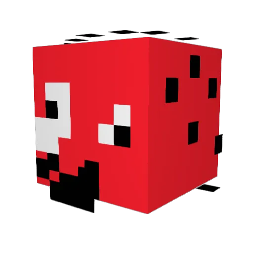 DOKUX01 Minecraft avatar head, 3D render