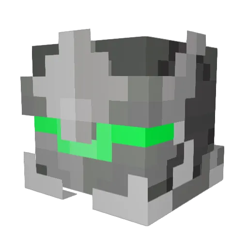 DOMChazza Minecraft avatar head, 3D render
