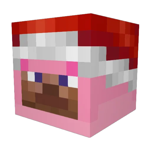 DOMIDKT Minecraft avatar head, 3D render
