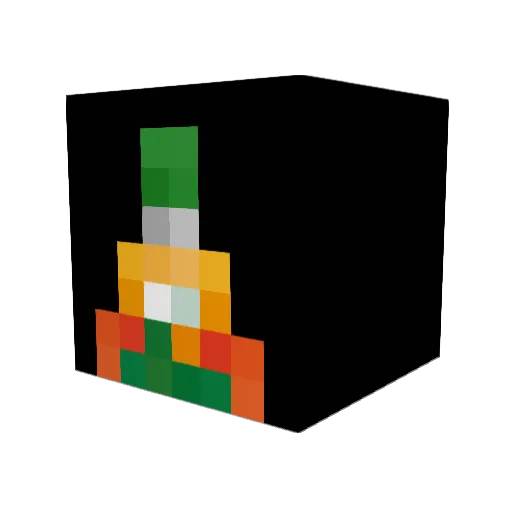 DOMINO16222 Minecraft avatar head, 3D render