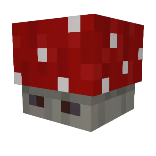 DOMINO2 Minecraft avatar head, 3D render