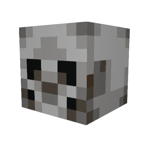 DOMIN_420 Minecraft avatar head, 3D render