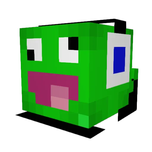 DOMgamers Minecraft avatar head, 3D render