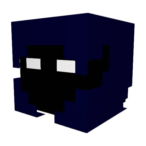 DON1470 Minecraft avatar head, 3D render