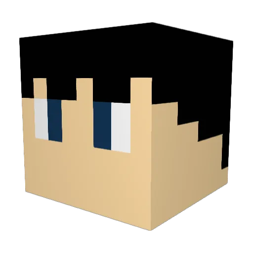 DONAN1006 Minecraft avatar head, 3D render
