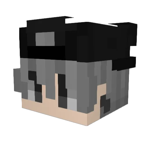 DONGGARY Minecraft avatar head, 3D render