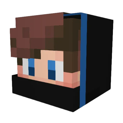 DONGURIkororo Minecraft avatar head, 3D render