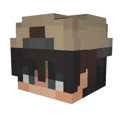 DONGYEL Minecraft avatar head, 3D render
