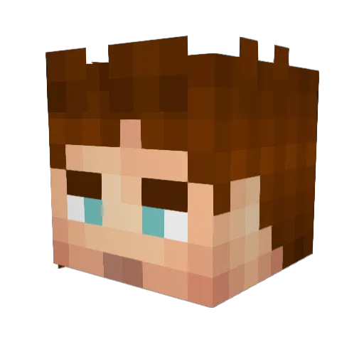 DONKO21 Minecraft avatar head, 3D render