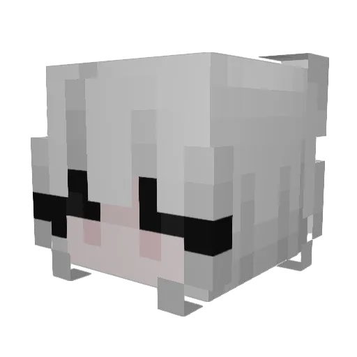 DOODING00 Minecraft avatar head, 3D render