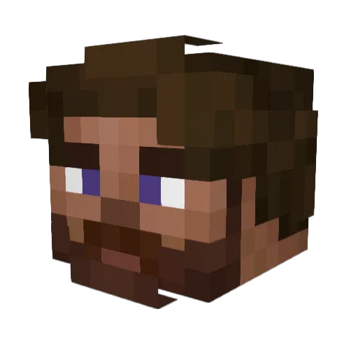 DOOM7491 Minecraft avatar head, 3D render