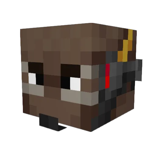 DOOMFIST11 Minecraft avatar head, 3D render