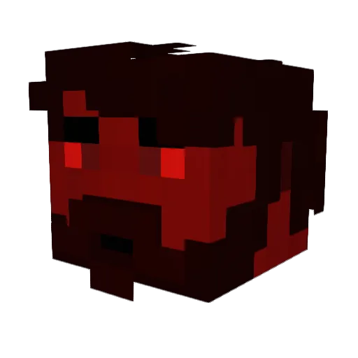 DOOMSTRYKER Minecraft avatar head, 3D render