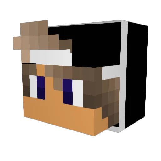 DOOR932 Minecraft avatar head, 3D render