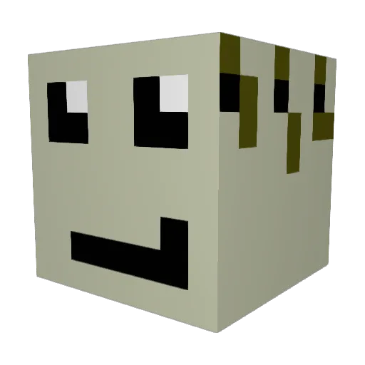 DOORSCLIMBER Minecraft avatar head, 3D render