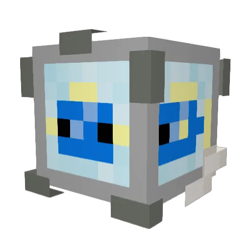 DOOTswissfish Minecraft avatar head, 3D render