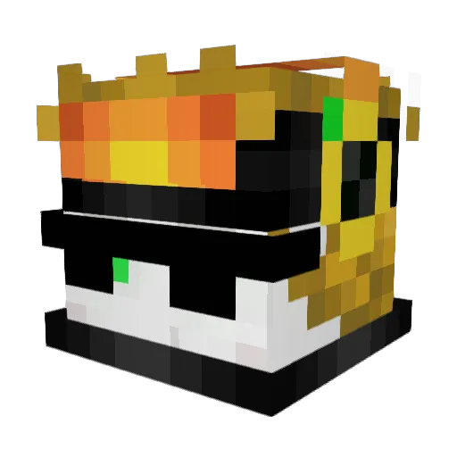 DOPMAN2080 Minecraft avatar head, 3D render