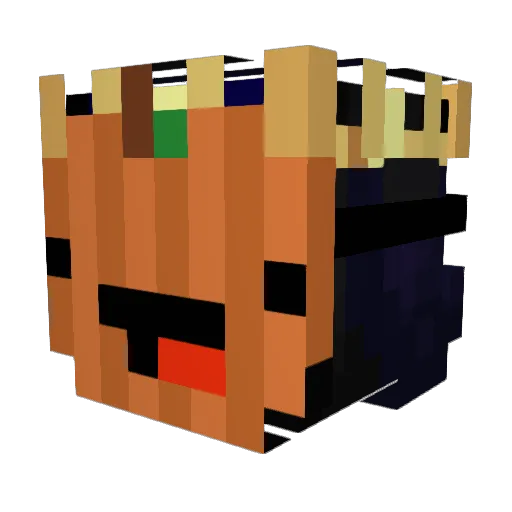 DOPROVAST Minecraft avatar head, 3D render