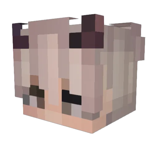 DOREXUA Minecraft avatar head, 3D render