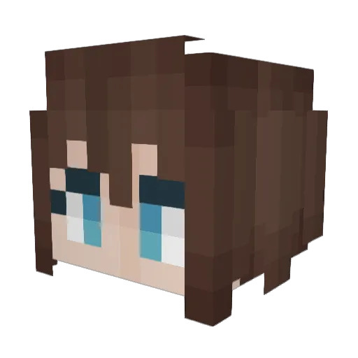 DORMENCY Minecraft avatar head, 3D render