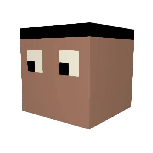 DOUGLASSBOY02 Minecraft avatar head, 3D render