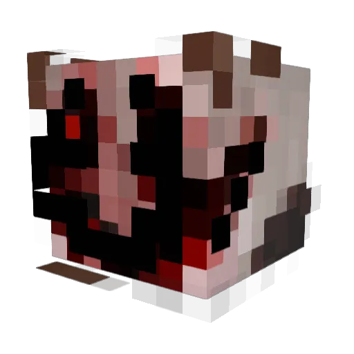 DOVEBODYLOVE Minecraft avatar head, 3D render