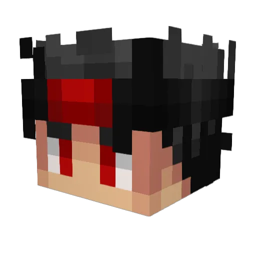 DOWNPOTTED Minecraft avatar head, 3D render