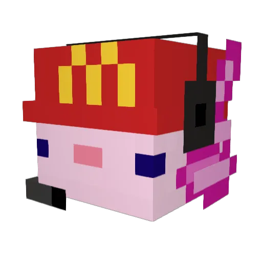 DOYANG_ Minecraft avatar head, 3D render