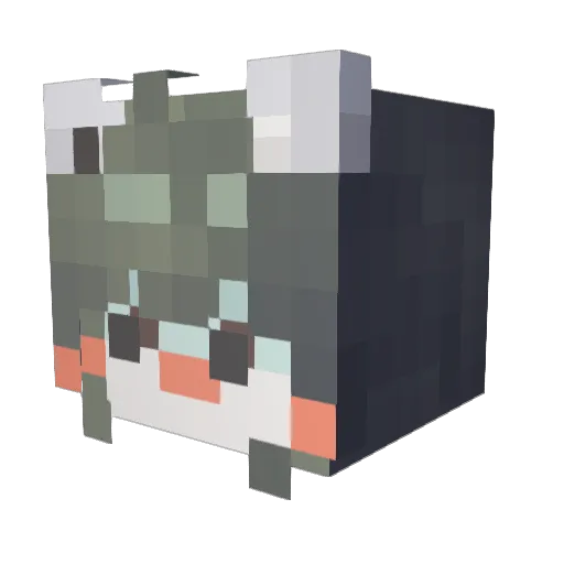 DOYUL Minecraft avatar head, 3D render