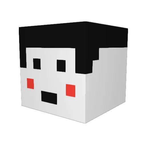 DOYUNDY1223 Minecraft avatar head, 3D render
