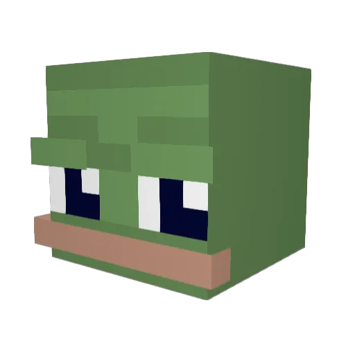 DPG5000 Minecraft avatar head, 3D render